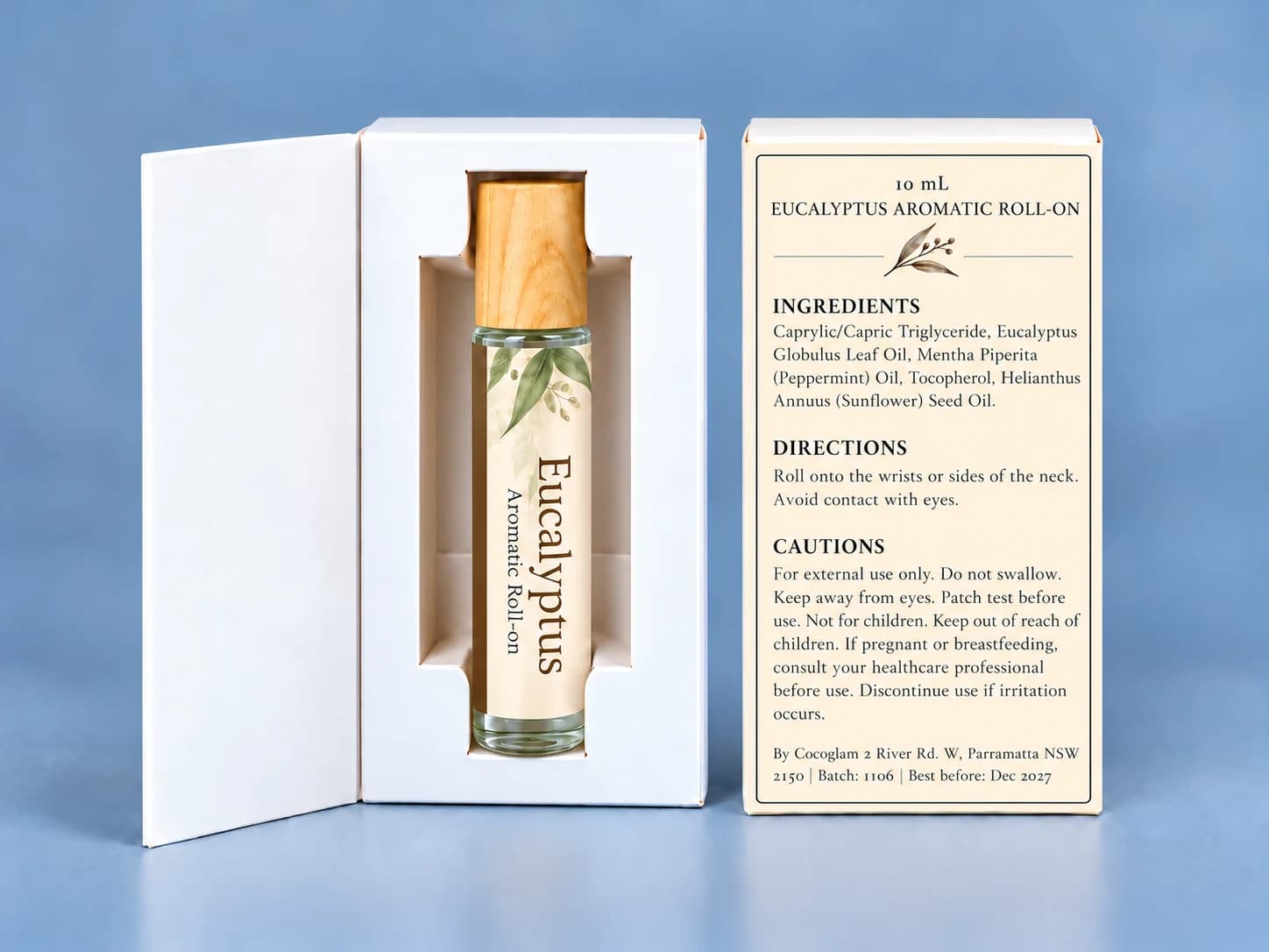 Cocoglam Aromatic Roll-On: Eucalyptus
